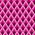 Rhombus seamless pattern. Plastic pink lozenges tile repeat