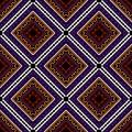 Rhombus seamless pattern. Vector ornamental tribal ethnic background. Repeat greek backdrop. Abstract modern ornament with greek Royalty Free Stock Photo