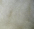 Rhombus shape caged fabric net. background, texture.