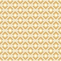 Rhombuses, seamless geometric print, yellow and beige shades, silver gradient contour, light beige background