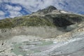 Rhone glacier melting