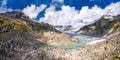 Rhone Glacier, source of Rhone at Furka Pass in Switzerland Royalty Free Stock Photo