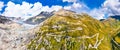 The Rhone Glacier at Furka Pass in Switzerland