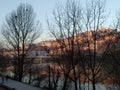 Rhone River in Lyon France