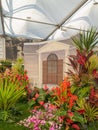 RHS Chelsea Flower Show 2017. A Barbados Horticultural Society display at the Great Pavilion. Royalty Free Stock Photo