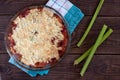 Rhubarb crumble Royalty Free Stock Photo