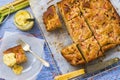 Rhubarb ginger cake