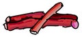 Rhubarb, illustration, vector