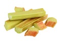 Rhubarb isolated without shadow