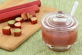 Rhubarb jam Royalty Free Stock Photo