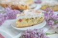 Rhubarb Meringue Cake