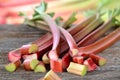 Rhubarb stalks Royalty Free Stock Photo