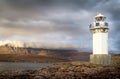 Rhue Lighthouse, Ross and Cromarty, near Ullapool Scottish Highlands Royalty Free Stock Photo