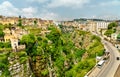 The Rhummel River Canyon in Constantine. Algeria Royalty Free Stock Photo