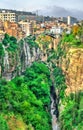 The Rhummel River Canyon in Constantine. Algeria Royalty Free Stock Photo