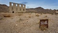 Rhyolite Ghost Town Royalty Free Stock Photo