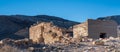 Rhyolite, NV, USA - Rhyolite is a ghost town in Death Valley National Park with multiple ruins Royalty Free Stock Photo