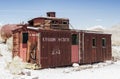 Rhyolite - United States, July, 9: Abandoned Ghost Old Railroad Royalty Free Stock Photo