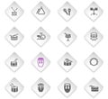 Rhythm instruments icon set Royalty Free Stock Photo