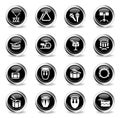 rhythm instruments icon set Royalty Free Stock Photo