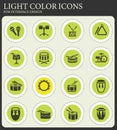Rhythm instruments icon set Royalty Free Stock Photo