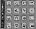Rhythm instruments icon set Royalty Free Stock Photo