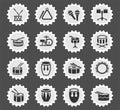 Rhythm instruments icon set Royalty Free Stock Photo