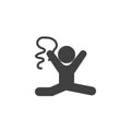 Rhythmic gymnastics vector icon