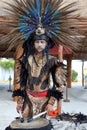 Rhythms of the Ancients: Mayan Dancer in Traditional Garb Royalty Free Stock Photo