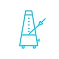 Rhytm metronome icon. Isolated on white background. Royalty Free Stock Photo