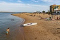 Ria beach in Punta Umbria, Huelva, Andalusia, Europe.