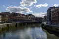 Ria del Nervion in Bilbao Spain