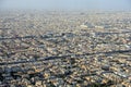 Riad, Saudi Arabia, February 14 2020: Aerial view of Riyadh downtown in Saudi Arabia. Photos were taken from the Skybridge in the