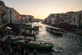 View from the Rialto Bridge in Venice Royalty Free Stock Photo