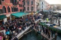 View from the Rialto Bridge in Venice Royalty Free Stock Photo