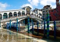 The Rialto bridge with blue sky , Venice, Italy