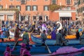 Rialto bridge Carnival masks venice historic city with its canals Royalty Free Stock Photo