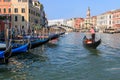 Rialto Bridge and Gondolas, Venice - Italy Royalty Free Stock Photo