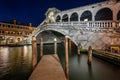 Rialto Bridge and Grand Canal in the Evening, Venice