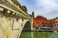 Rialto Bridge Grand Canal Public Water Venice Italy
