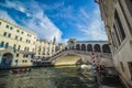 The Rialto Bridge, Grand Canal, Venice, Italy Royalty Free Stock Photo