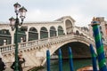 View of the Rialto Bridge, Venice, Veneto, Italy Royalty Free Stock Photo