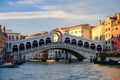 The Rialto Bridge over the Grand Canal in Venice
