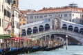 Rialto Bridge Ponte de Rialto over Grand Canal , Venice, Italy