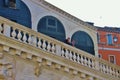 The Rialto bridge in Venice, Detail.