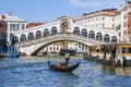 Rialto Bridge in Venice. Italy Royalty Free Stock Photo