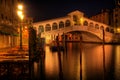 Rialto bridge in Venice Italy Royalty Free Stock Photo