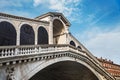 rialto bridge in venice in italy