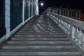 Rialto Bridge Venice Long exposure By Night. Royalty Free Stock Photo