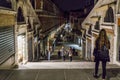 Rialto bridge in Venice at night. Royalty Free Stock Photo